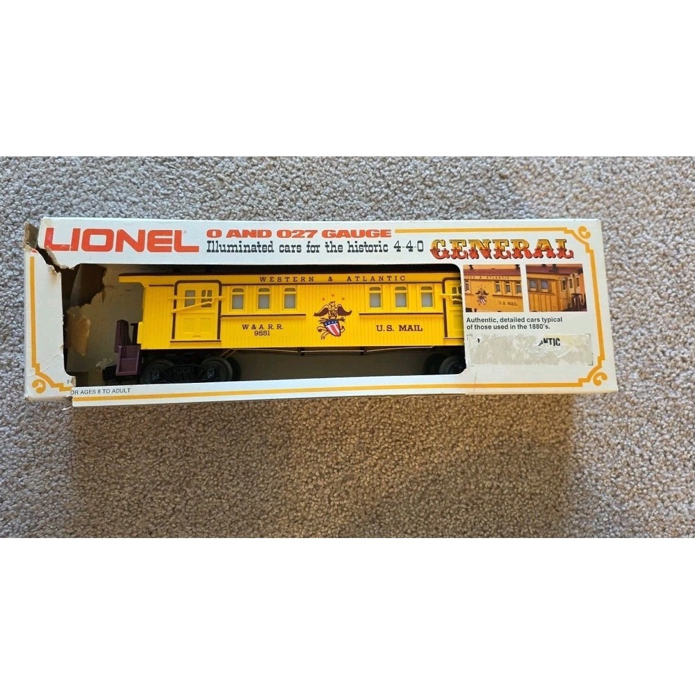 Lionel 9551 Western & Atlantic (W.A.R.R.) Baggage Passenger Car O-Gauge
